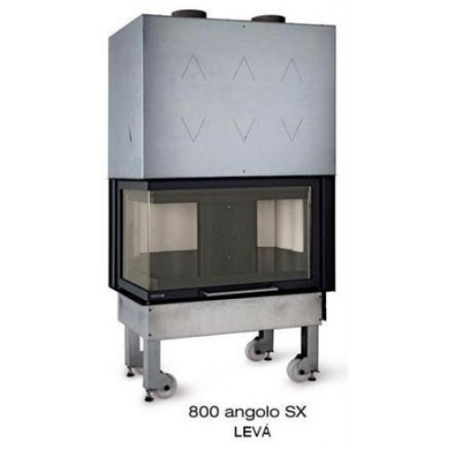 NORDICA MONOBLOK 800 rohová krbová vložka ľavá