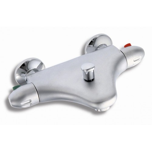 NOVASERVIS SMART termostatická batéria vaňová nástenná satin / chróm 2420 / 9