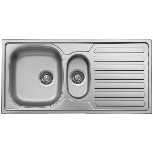 NOVASERVIS kuchynský drez 50 x 100 cm 1 + 1/2 s odkvapom a prepadom nerez DR50 / 100 NOVASERVIS kuchynský drez 50 x 100 cm 1 + 1/2 s odkvapom a prepadom nerez DR50 / 100