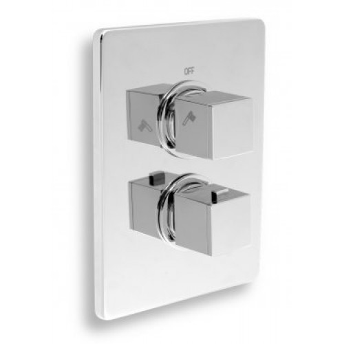 NOVASERVIS Aquasave sprchová termostatická batéria, 2-cestný ventil, chróm 2850R, 0