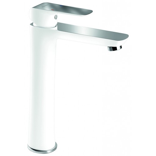 NOVASERVIS NOBLESS TINA Umývadlová batéria s výpustom click-clack, biela/chróm 38503,1