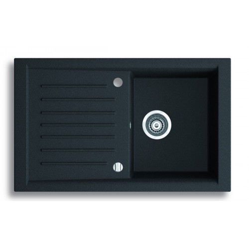 NOVASERVIS Granitový drez s odkvapom, magranit, s prepadom, grafit DRG50 / 81B NOVASERVIS Granitový drez s odkvapom, magranit, s prepadom, grafit DRG50 / 81B