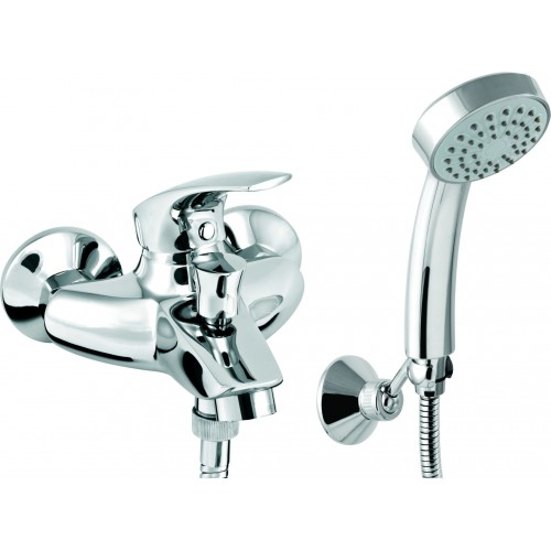 NOVASERVIS METALIA 57 Vaňová nástenná batéria 100 mm s príslušenstvom chróm 57024,0 NOVASERVIS METALIA 57 Vaňová nástenná batéria 100 mm s príslušenstvom chróm 57024,0