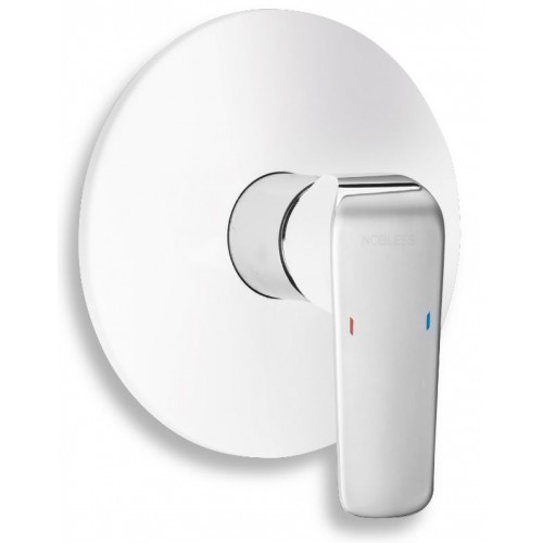 NOVASERVIS NOBLESS TINA Sprchová batéria podomietková, biela/chróm 38050,1