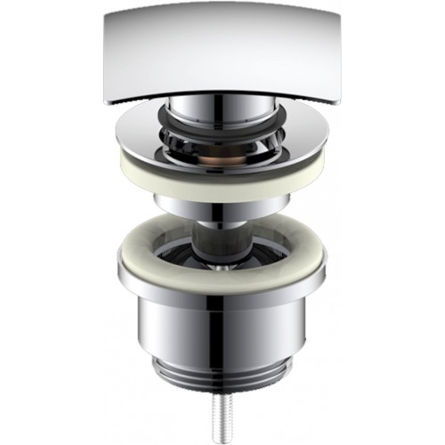 OPTIMA Umývadlový vtok clic-clac hranatý, priemer 5/4 ", celochrom OPTIMA Umývadlový vtok clic-clac hranatý, priemer 5/4 ", celochrom
