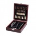 RENBERG Súprava na víno s šachovnicou, sada 36ks RB-3901