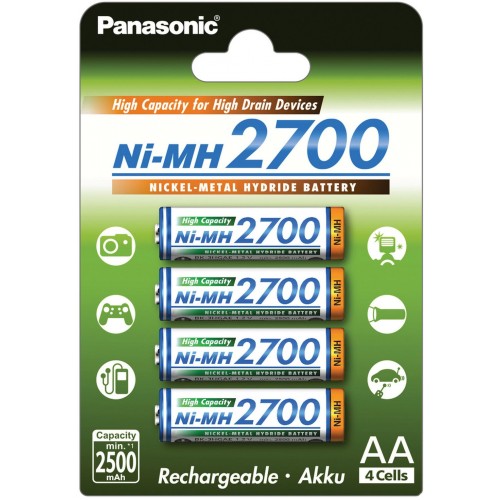 PANASONIC HR6 AA 3HGAE / 4BE HICAP 2700 Nabíjacie batérie 35046061