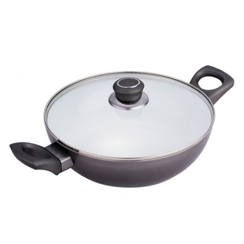BERGNER Panvica WOK keramická 28 cm s pokrievkou Simplicio BG-6653