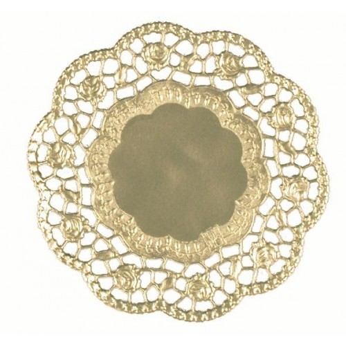 PAPSTAR Obrúsok dekoračný, zlatý, 13 x 13 cm, 6ks