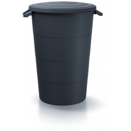 Prosperplast SMOOTH Plastová nádoba s úchytmi 120l, antracit IDSM120U