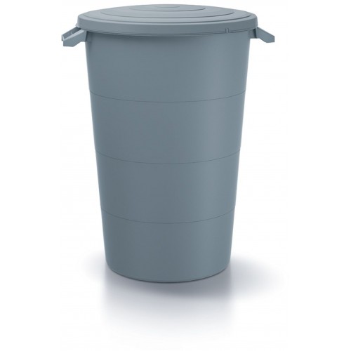 Prosperplast SMOOTH Plastová nádoba s úchytmi 120l, svetlo šedá IDSM120U