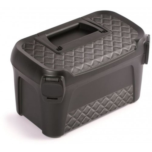 Prosperplast LINE IML Plastový kufor na náradie, 380x234x225mm,motív prešívaná koža NML400 Prosperplast LINE IML Plastový kufor na náradie, 380x234x225mm,motív prešívaná koža NML400