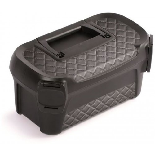 Prosperplast LINE IML Plastový kufor na náradie,328x178x160mm,motív prešívanej kože NML320