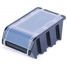 Kistenberg TRUCK PLUS Plastový úložný box s vekom, 19,5x12x9cm, čierny KTR20F-S411