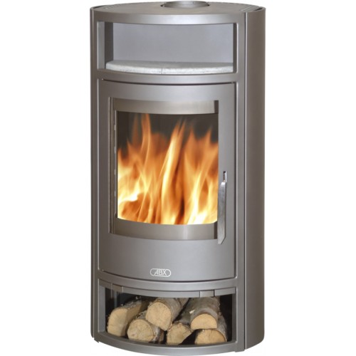 ABX Polar 4654-6-II krbové kachle na drevo, šedý plech, piecka mastenec ABX Polar 4654-6-II krbové kachle na drevo, šedý plech, piecka mastenec