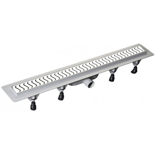 POLYSAN SCENE plastový odtokový žľab s nerezovým roštom, L = 920mm POLYSAN SCENE plastový odtokový žľab s nerezovým roštom, L = 920mm