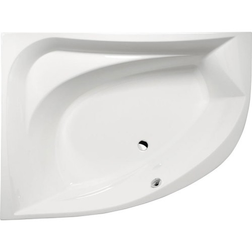 POLYSAN TANYA L asymetrická vaňa 160x120x49cm, biela 65119