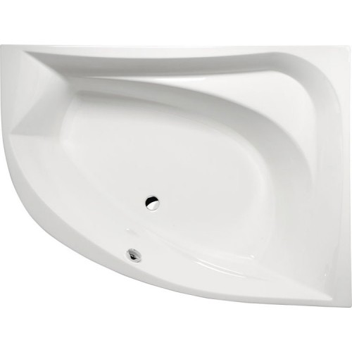 POLYSAN TANYA R asymetrická vaňa 160x120x49cm, biela 66119