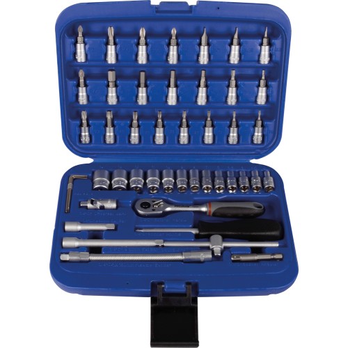 PROJAHN sada nástrčných hlavíc 1/4 ", 45 dielov 8652