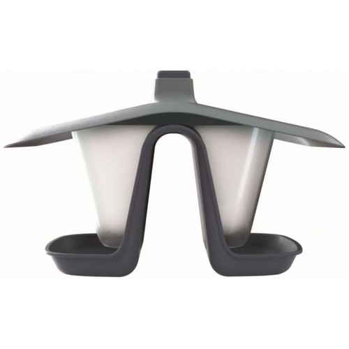 Prosperplast BIRDYFEED DOUBLE krmítko pre vtáky 28cm šedý kameň IBFD