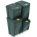 Prosperplast SORTIBOX Sada 4 odpadkových košov, 2x25l a 2x35l, šedý kameň IKWBMS4