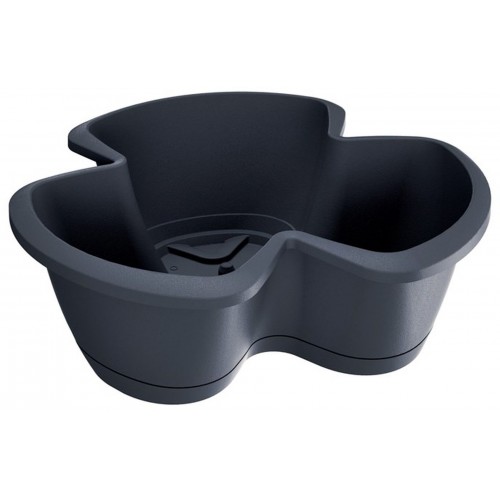 Prosperplast RESPANA TRIO Sada kvetináčov na bylinky 40 cm, antracit DRET400S