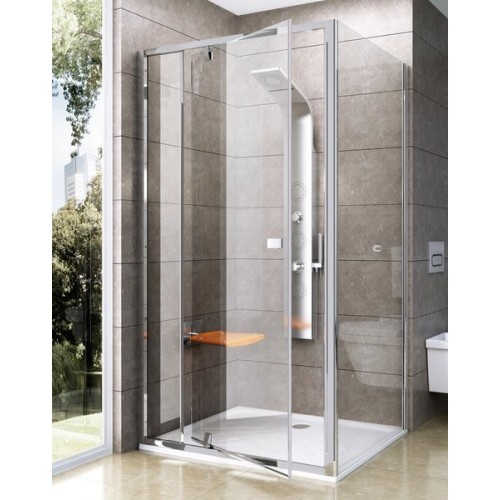 RAVAK PIVOT Sprchová pevná stena PPS-80 satin Transparent 90G40U00Z1