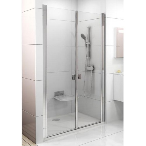 RAVAK CHROME CSDL2-110 sprchové dvere, satin + Transparent 0QVDCU0LZ1