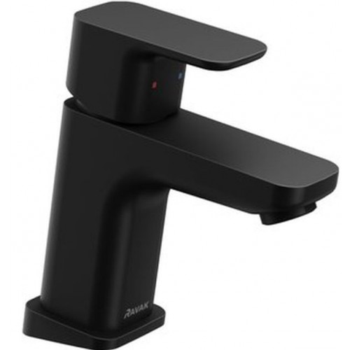 RAVAK 10° FREE BLACK TD F 012.20 Umývadlová stojanková batéria bez výpuste, 145 mm X070148