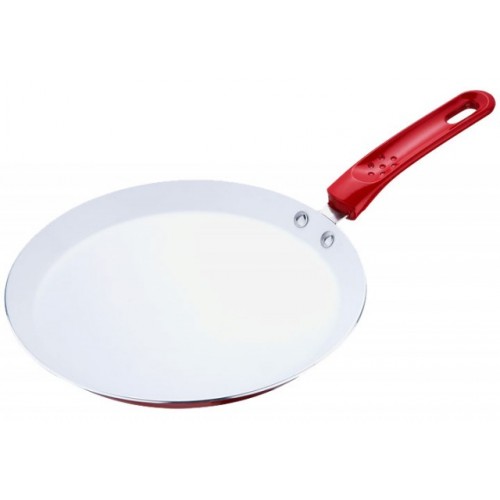 RENBERG Panvica na palacinky 24 cm s keramickým povrchom, červená RB-1000cerv