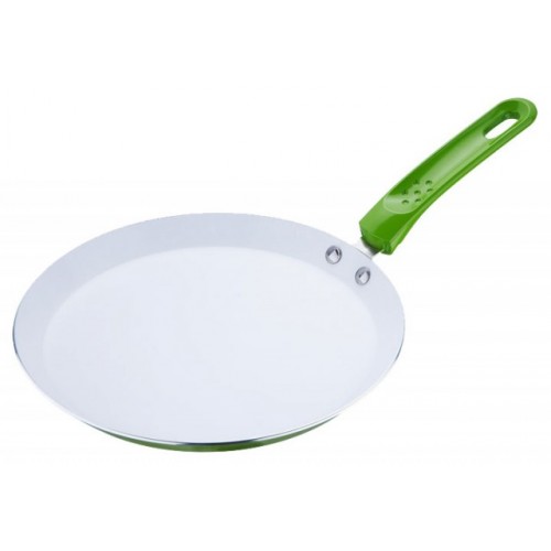 RENBERG Panvica na palacinky 24 cm s keramickým povrchom, zelená RB-1000zele