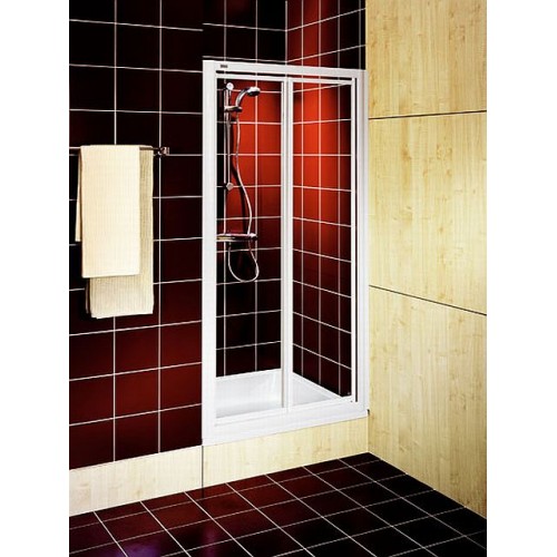 KOLO Akord lietacie dvere 80 cm do niky, k bočnej stene číre / biela RDRF80222