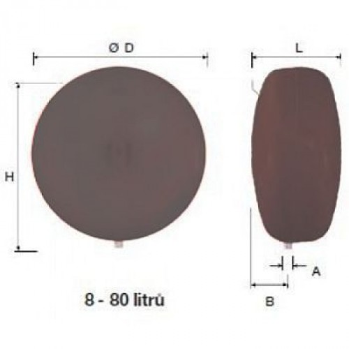 Reflex topná expanzná nádoba EN R 35/3 šedá