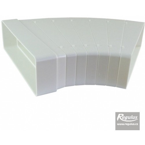 REGULUS oblúk 45 ° horizontálne DN125, s deliacimi segmentmi 60 x 200 mm 9744 REGULUS oblúk 45 ° horizontálne DN125, s deliacimi segmentmi 60 x 200 mm 9744