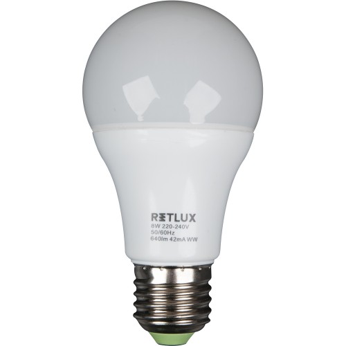RETLUX RLL 14 žiarovka LED A60 8W E27, 50000983