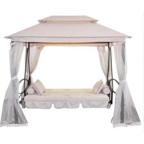 Altánok ZW 3603 záhradné s hojdačkou 232 x 149 x 233,5 cm, béžová 97/27