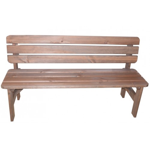 Lavica MIRIAM 150 x 51 x 80 cm, morená, borovica 151/6