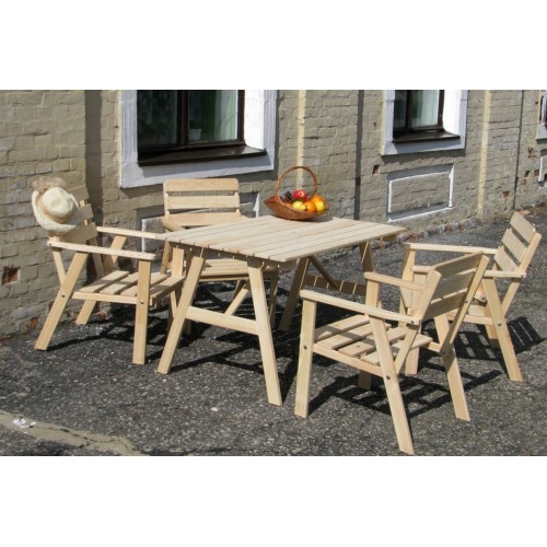 Záhradný set SAHARA prírodná borovica 590563