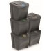 Prosperplast SORTIBOX Sada 5 odpadkových košov 5x25l, šedý kameň IKWB25S5