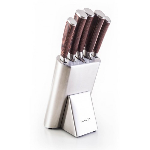 Sada nožov G21 Gourmet Steely 5 ks + nerez blok 60022164 Sada nožov G21 Gourmet Steely 5 ks + nerez blok 60022164
