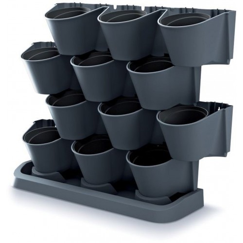 Prosperplast CASCADE GARDEN Sada kvetináčov 68,5x19x54,6cm, antracit IO2W600S Prosperplast CASCADE GARDEN Sada kvetináčov 68,5x19x54,6cm, antracit IO2W600S