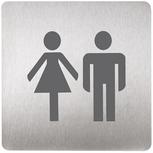 SANELA SLZN 44AD Piktogram WC muži i ženy, 120 x 120 mm, nerez 75442 SANELA SLZN 44AD Piktogram WC muži i ženy, 120 x 120 mm, nerez 75442