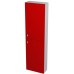 SAPHO Aila 55625 skrinka vysoká 40x140x18cm, pravá, červená / strieborná