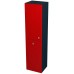 SAPHO Aila 55671 skrinka vysoká s košom 35x140x30cm, ľavá, červená / čierna