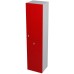 SAPHO Aila 55672 skrinka vysoká s košom 35x140x30cm, pravá, červená / strieborná