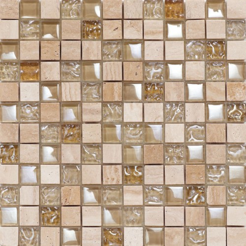 SAPHO CAESAR PALACE Mosaic Castle Glass Cream sklo-keramická mozaika 30,5 x30, 5 013024