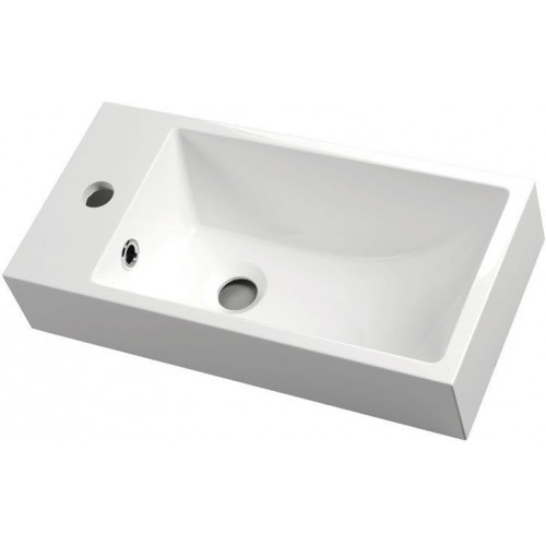 SAPHO ARIANA umývadlo 50x25cm, liaty mramor, ľavé SM012