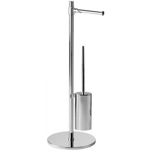 SAPHO Stojan s držiakom na toaletný papier a WC štetkou, chróm 2132