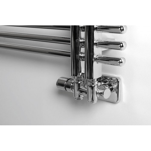 SAPHO TWIN COMBI přip.sada ventilov termostatická pre stredovej pripoj. ľavé, nerez CP5512