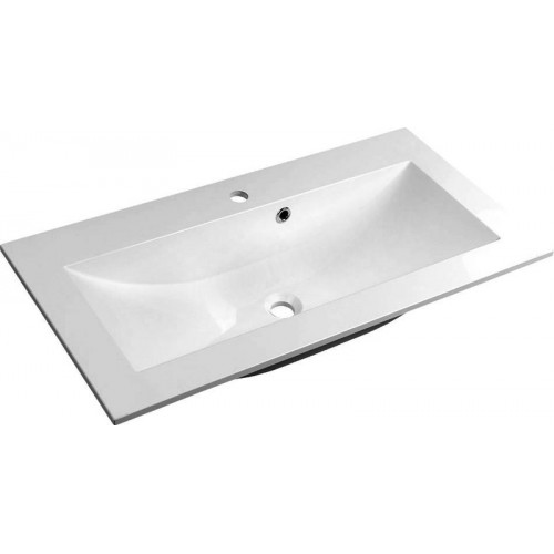 SAPHO YUKON umývadlo 80x45cm, liaty mramor, biela YU080 SAPHO YUKON umývadlo 80x45cm, liaty mramor, biela YU080